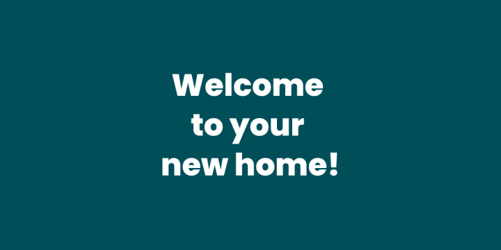 Welcome to your new home!
